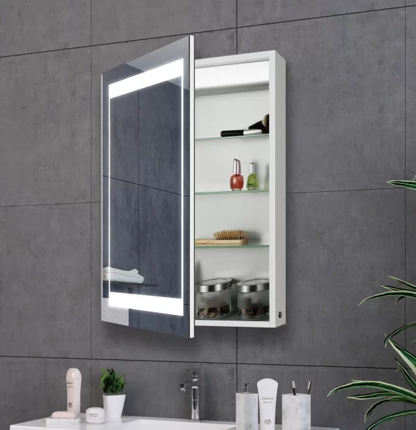 Wall mounted medicine cabinet / Anti fog mirror for shower
