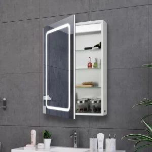 bathroom cabinets with lights / led medicine cabinet with Magnifying Mirror