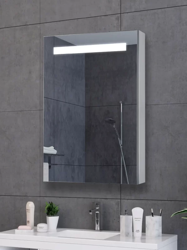 Mirrored bathroom cabinet