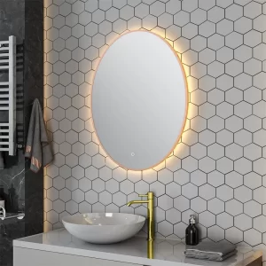 Oval led mirror