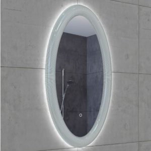Round Customized Size Frameless Shower led bathroom mirror wall decoration lamp