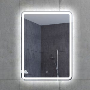 Modern bath smart mirror toilet wall dimming defogger rectangle bathroom mirror with led