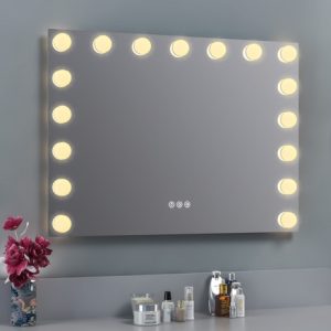 Waterproof Dimmable Smart Make up Anti-Fog Illuminated Hollywood Mirrors