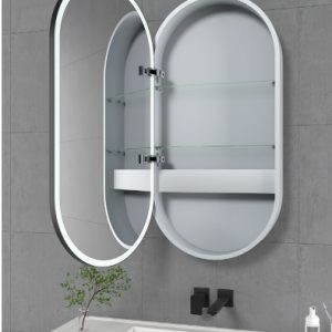 New style Track LED Mirror Medicine Cabinet bathroom wall cabinet with mirror