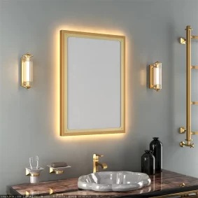 bathroom mirror with back light